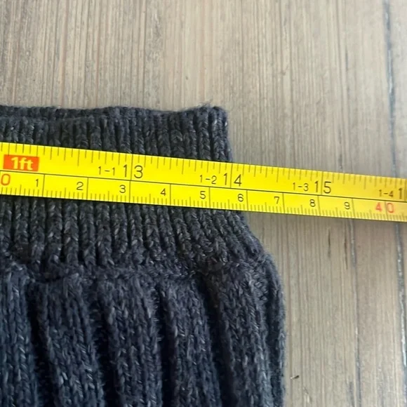 Free People Black Knit Midi Skirt Large - Picture 6 of 10